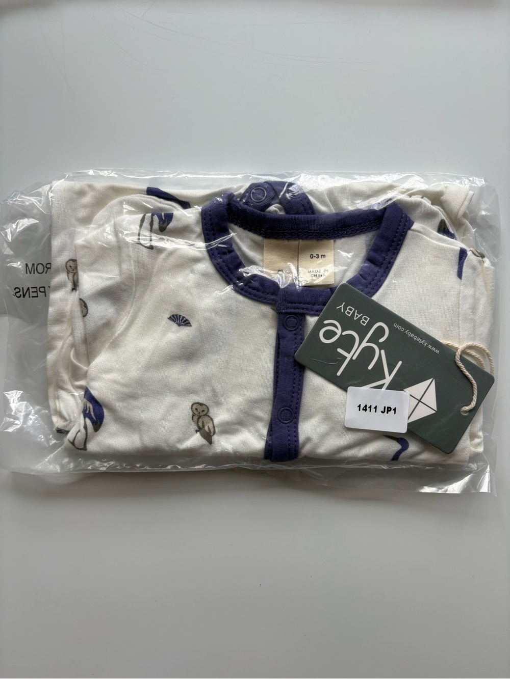 Kyte Baby Snap Footie 0-3M in Japan Print